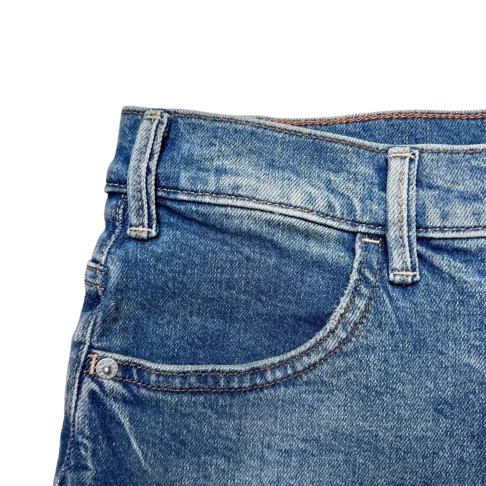 We The Free People Low Maintenance Crop Boot Denim Jean Blue Mid Rise Boho New - Picture 6 of 14